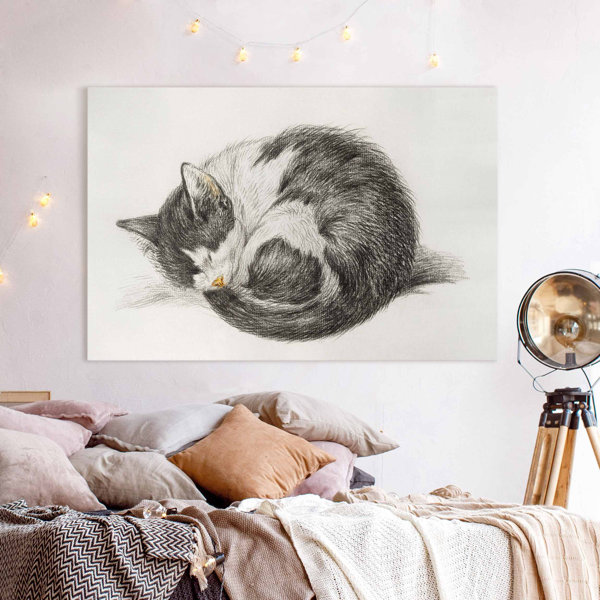 Rosalind Wheeler Leinwandbild Vintage Katze Ii Wayfair De